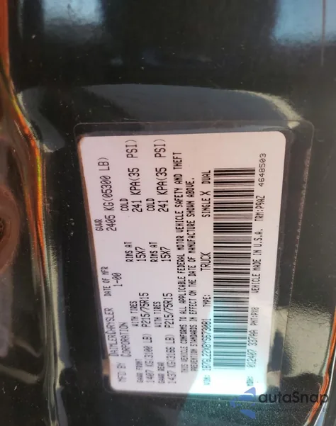 2000 Dodge Dakota from USA, damaged, VIN 1B7GL22X8YS673081